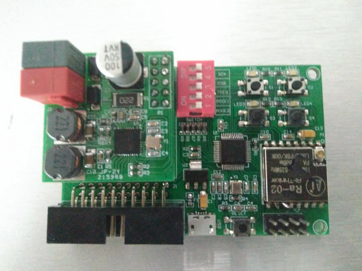 KNX development suite, KNX module STM32 development board afbeelding