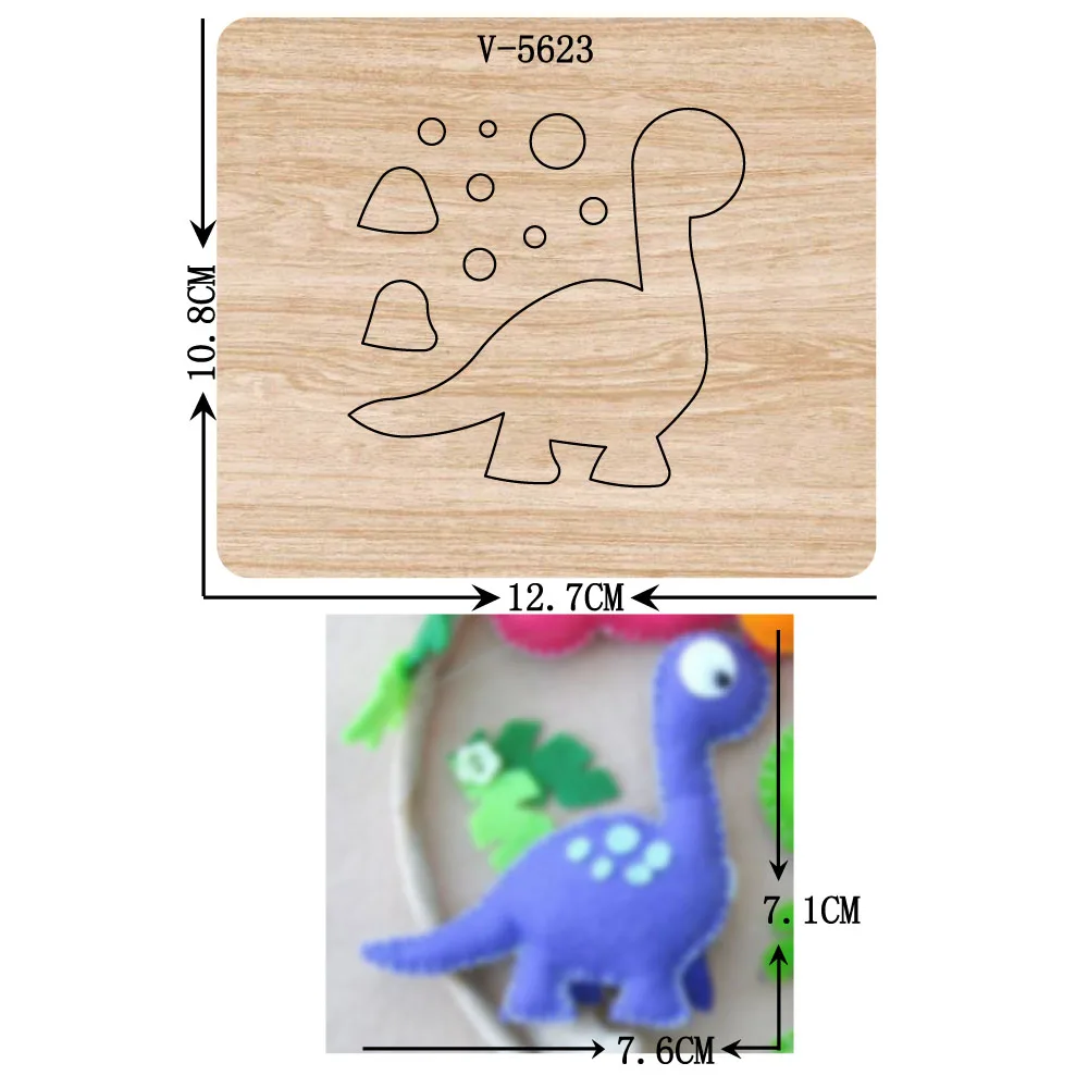 

New dinosaur wooden dies cutting dies for scrapbooking Multiple sizes V-5623