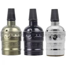 Алюминий Эдисон лампы фонаря ламповый патрон Винтаж металлическая люстра аксессуары ретродержатель лампы аксессуары E26 E27 цоколь Эдисона