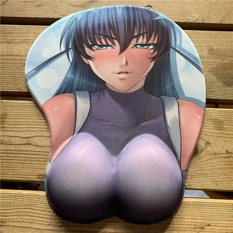 Аниме Taimanin Asagi силикагелевый 3D коврик для мыши Коврик подставка под запястье