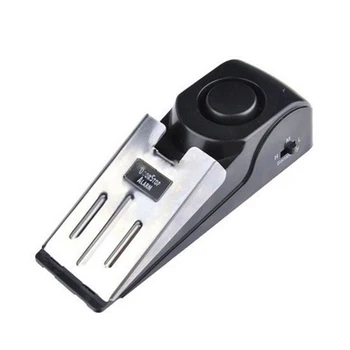 

Wedge Shaped Vibration Security System Wireless For Traveling Floor Block Office Home Metal Doorstop Alarm