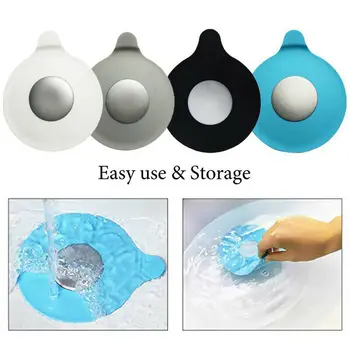 

Kitchen Rubber Bath Tub Sink Floor Drain Plug Kitchen Laundry Water Stopper Hot 4 Color Silicone Floor Drain Home Kitchen Tool