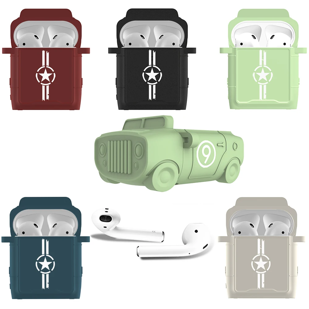 Чехол для наушников Apple AirPods чехол беспроводной зарядки Bluetooth защитный Airpods