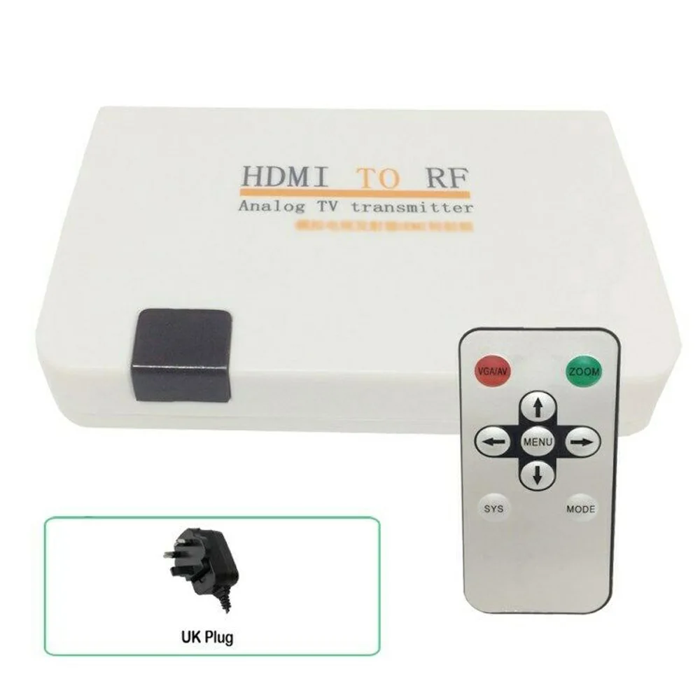 Высокое качество HDMI в РЧ коаксиальный модулятор конвертер аналоговый сигнал ТВ передатчик коробка Дальняя передача сигнала
