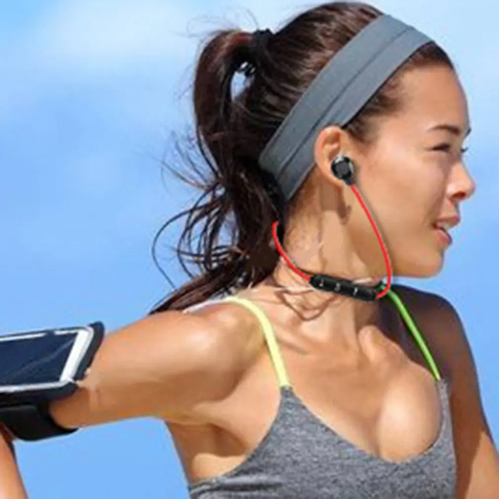 Bluetooth Беспроводной наушники спортивные магнитные стерео наушники с микрофоном наушники гарнитуры для iPhone и Android смартфонов