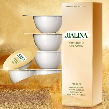 

Small Pudding Jelly Face Mask Moisturizing Firming Skin Remove Freckles Brighten Skin Color Sleeping Mask Skin Care Beauty