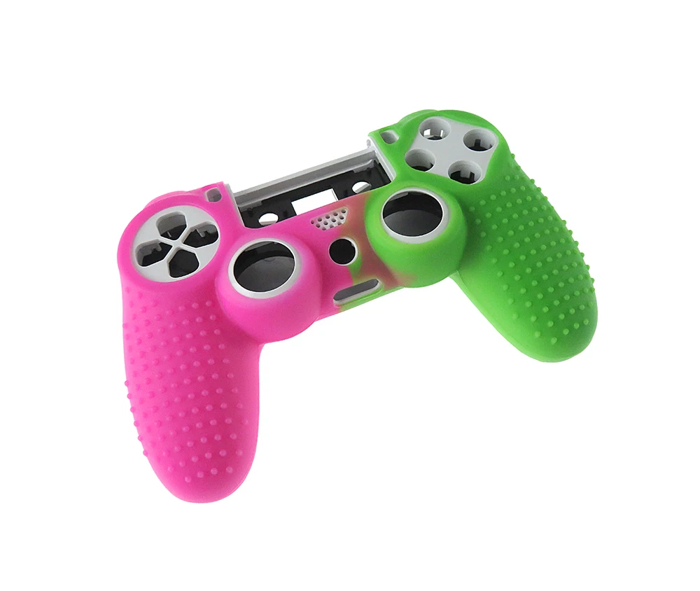 

1pc Double color Silicone Cover Skin for Dualshock 4 PS4 Pro Slim Controller Case for PlayStation 4