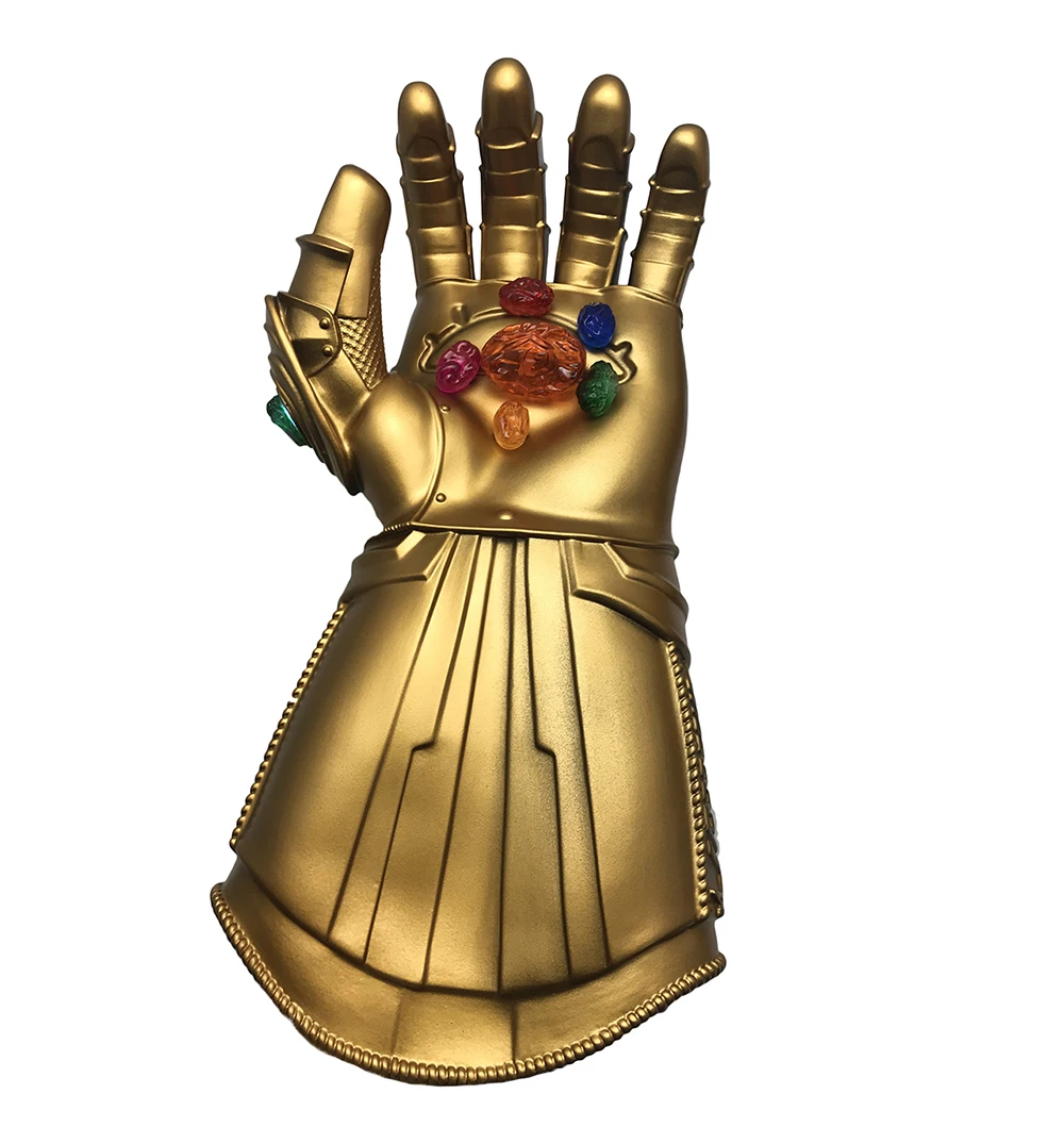 Thanos ПВХ перчатки Мстители эндгейм Железный человек Бесконечность перчатка гаунтлет Косплей съемный лазерный Камень Рука Tony сильный свет