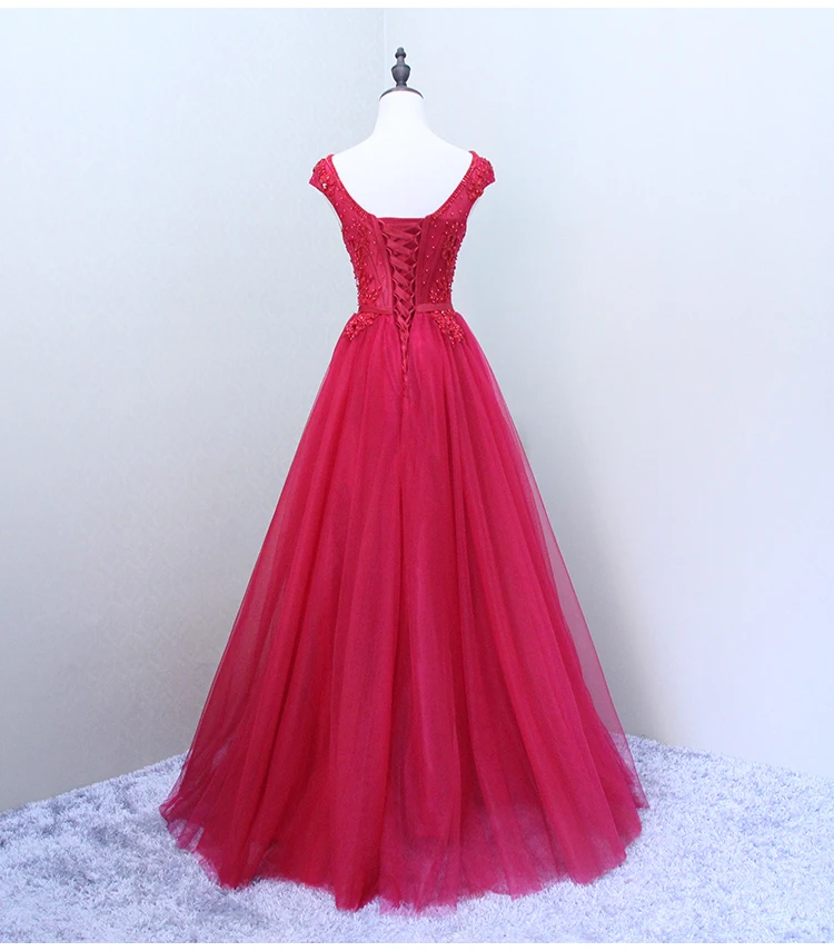 Backlakegirls Длинные вечерние платья Robe De Soiree сексуальные роскошные розовые красные бусинки Кружева Формальное вечернее платье на выпускной вечер
