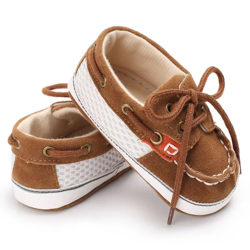  2020 Baby Shoes Non-Slip Newborn Infant First Walkers Baby Boy Girls Sneaker Toddler Lace-UP Soft S