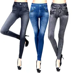 Послушание горячая Распродажа джинсовые леггинсы для женщин джинсовые брюки с карманами пончо из искусственного кашемира ковбойские