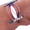Stainless Steel Pussy Clamp Labia Chastity Spreader Stretcher BDSM,Easy Access to Clitoris Vagina Bondage,Sex Toys For Couples 1