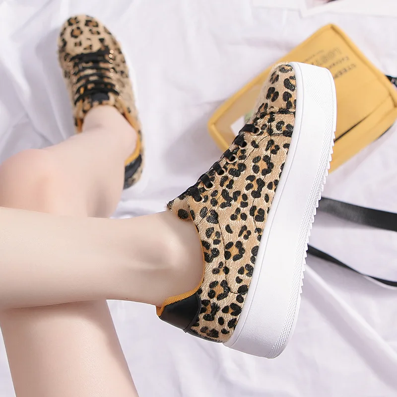 E TOY WORD Leopard Sneakers platform Women Shoes 2019 Fashion Spring Chunky Ladies Casual Shoes platform shoes Womens Sneakers