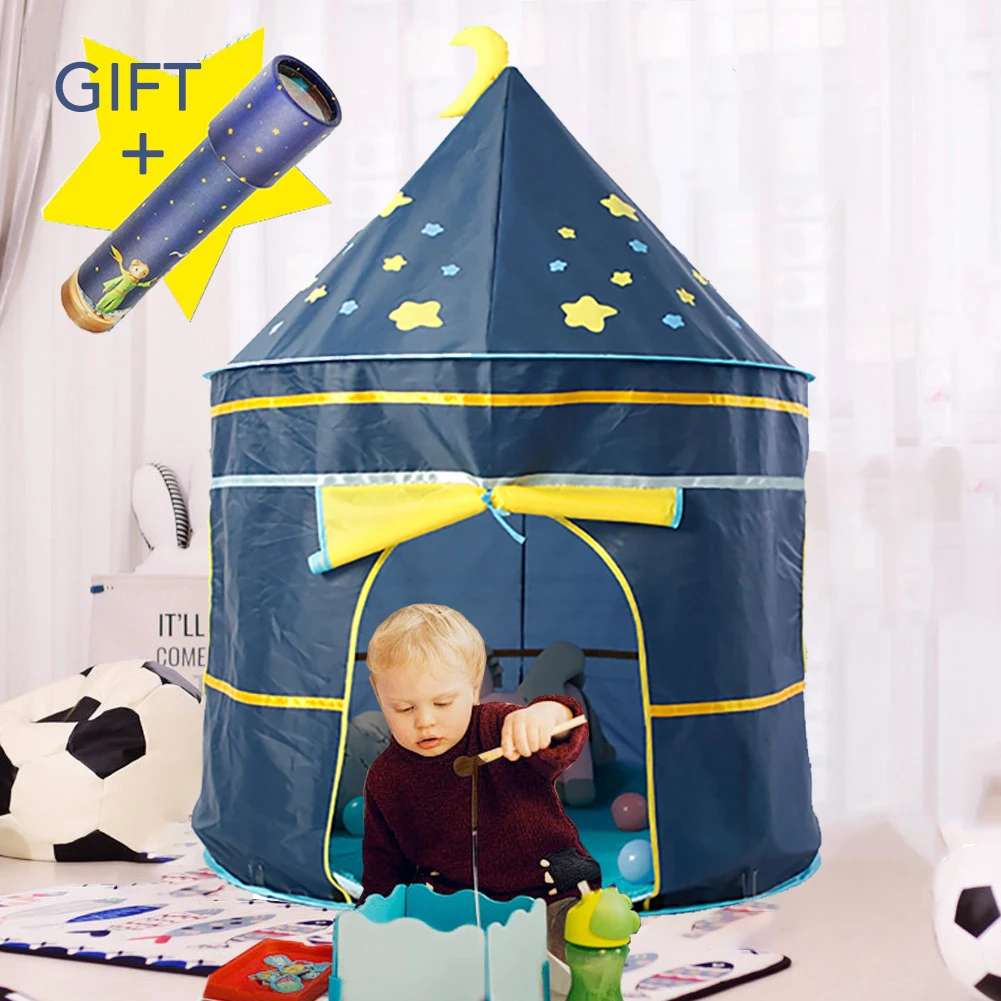 Kid Tipi tent Baby Portable Toy Tent Toddler Play House Children Boy Girl Indoor Outdoor Foldable Castle Baby Teepee Tent Gift