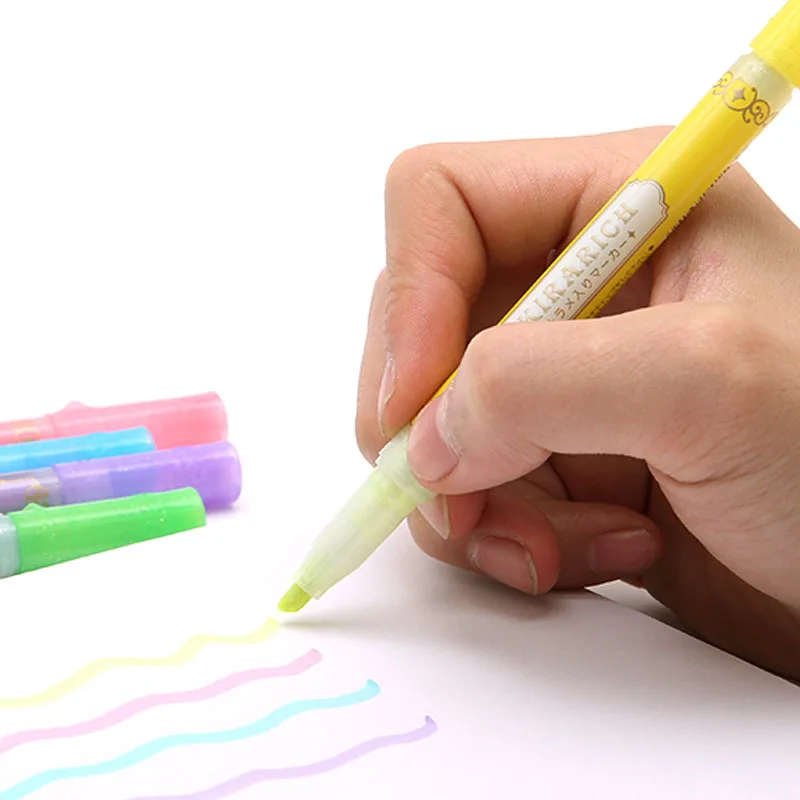 1 шт. ZEBRA WKS18 цвет шероховатый ключ изюминка флуоресцентный маркер ручного счета кирарич блестящая перламутровая Ручка водонепроницаемый