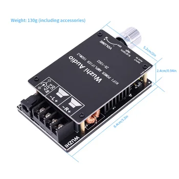 

Bluetooth 5.0 Sound Amplifier Board TPA3116 Digital Stereo 100W*2 Amplificador Module Music Streaming Sound System