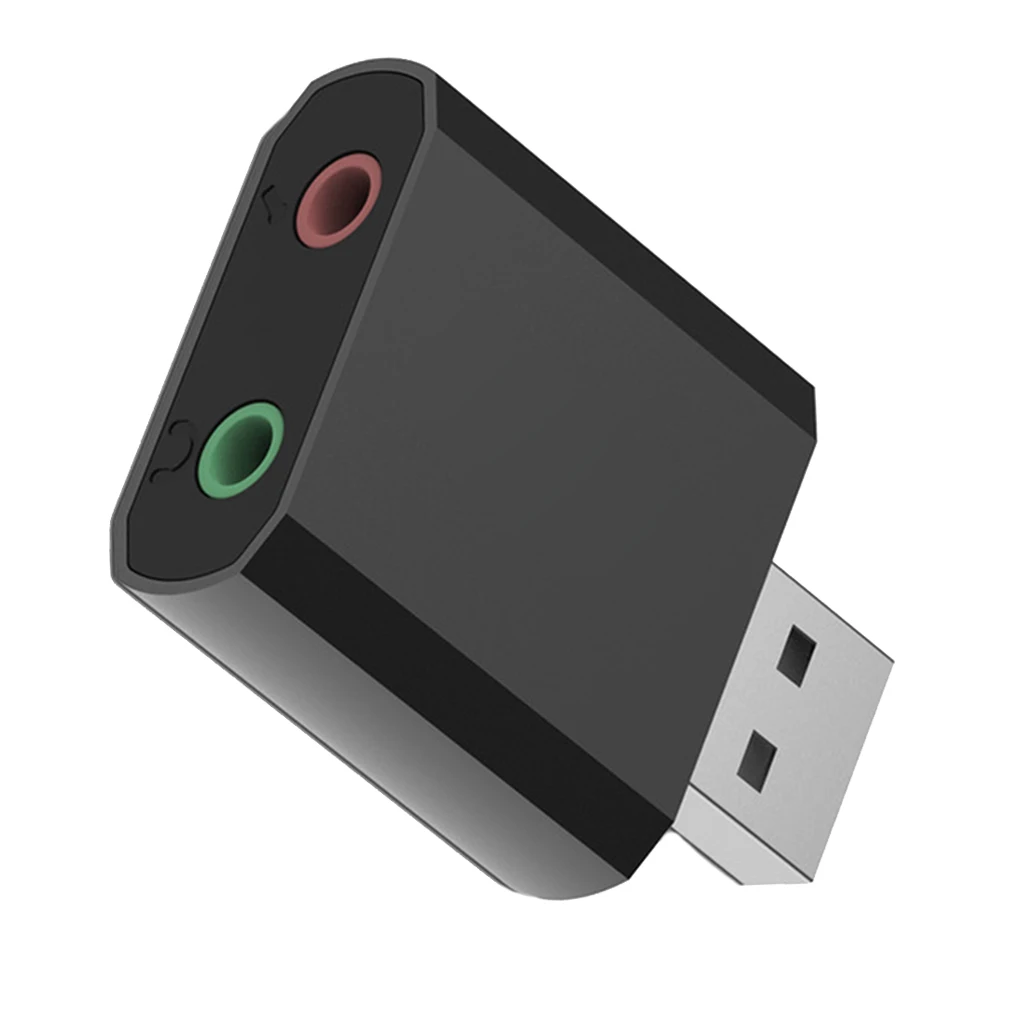 Внешняя звуковая карта USB на 3,5 мм разъем гарнитура AUX адаптер стерео аудио Звуковая карта для динамика ПК микрофон ноутбук компьютер
