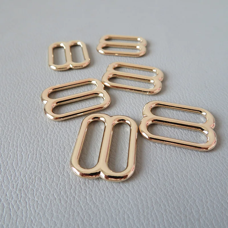 

20Pcs/Pack Metal Slider Bag Straps Adjustment Buckle Backpack Webbing Dog Collar Hooks Clasp DIY Leather Sewing Accessories