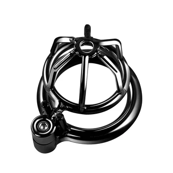 Male Super Small metal penis lock Bird Trumpet Chastity cage belt cock rings slave bondage restraint BDSM man sex toy 3