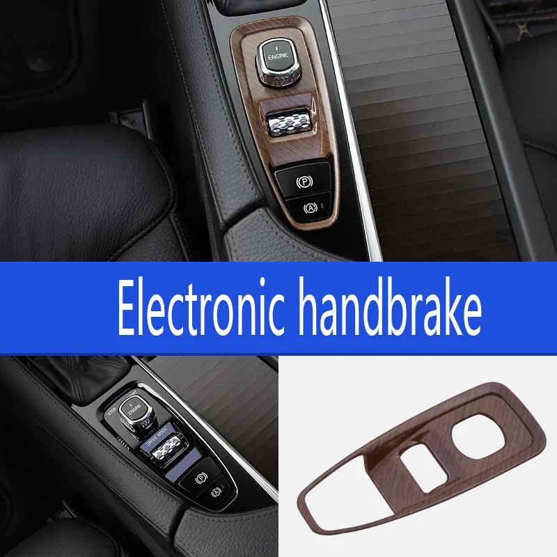 Для Volvo XC60 S90 XC90- внутренняя отделка из АБС-пластика, отделка из древесины, декоративная наклейка, аксессуары для стайлинга автомобилей - Название цвета: B 1PCS