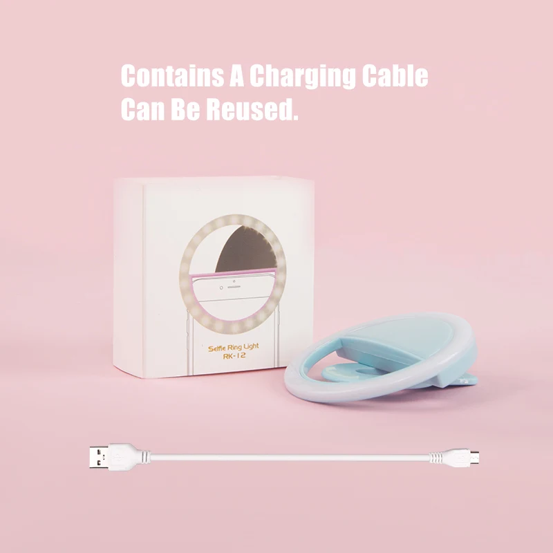 Селфи кольцевой светильник светодиодный светильник USB зарядка селфи вспышка камера телефон Len фотография повышение для iPhone 11 Pro HUAWEI падение