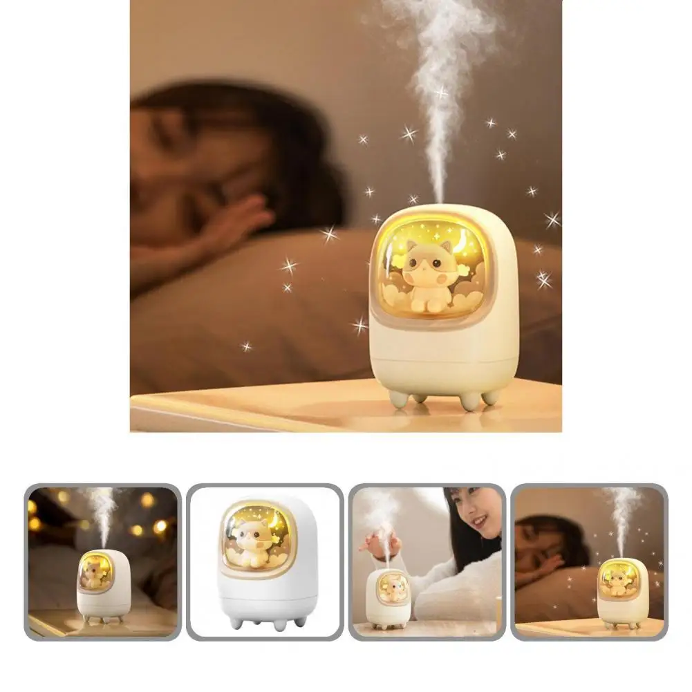 

Long Lasting Desktop Humidifier Heavy Mist Mute Practical Cute Deer Space Capsule Shape Silent Mini Humidifier