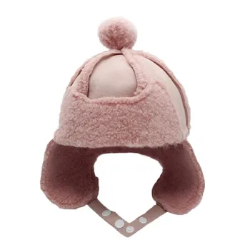 

Winter Toddler Baby Infant Boy Girl Earmuffs Cap Warm Plush Soft Beanie Hat 2020 New Fashion