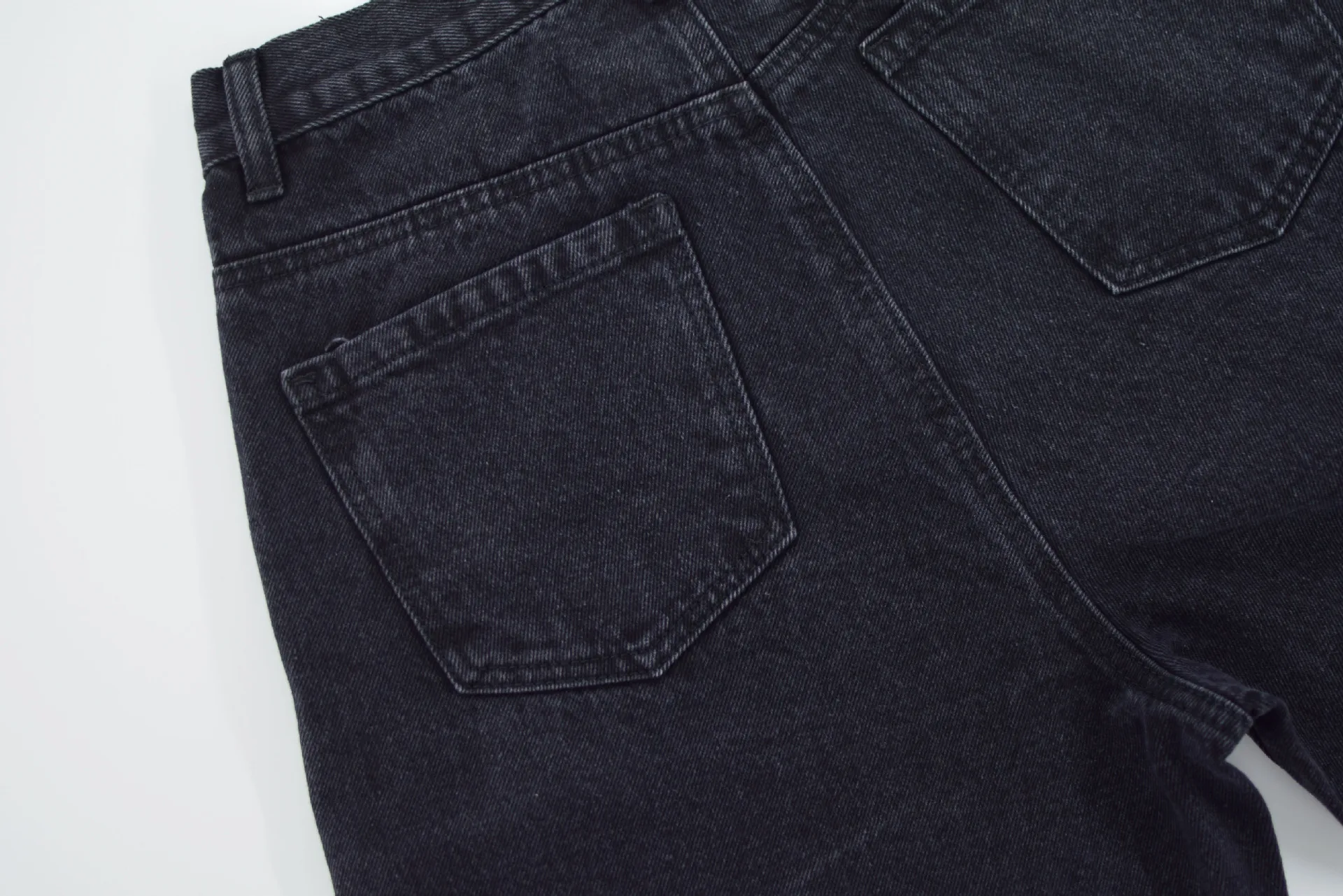 Women High Waist Harem Jeans Pants Loose Streetwear Cotton Denim Jeans Trousers Women Pleated Vintage Cotton Denim Pants