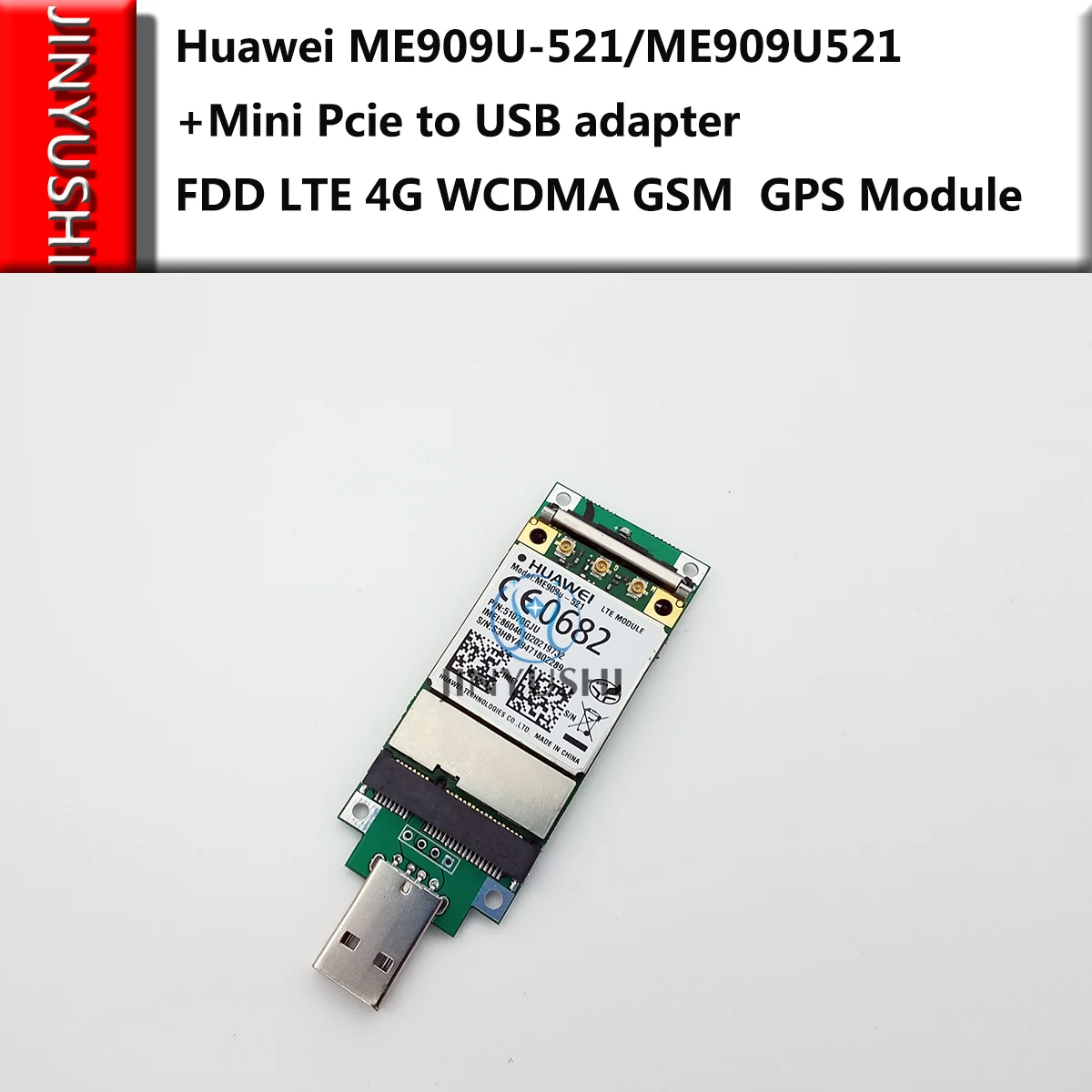 Huawei разблокированный ME909U-521 с usb-адаптером FDD LTE Mini pcie 4G WCDMA поддержка голосового сообщения gps GSM B1/B2/B3/B5/B7/B8/B20