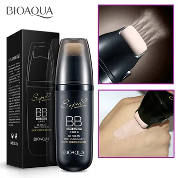 

BIOAQUA 3-IN-1 BB-Roller Concealer & Foundation Base Natural BB Cream Whitening Moisturizing Nude Foundation Makeup Face TSLM2