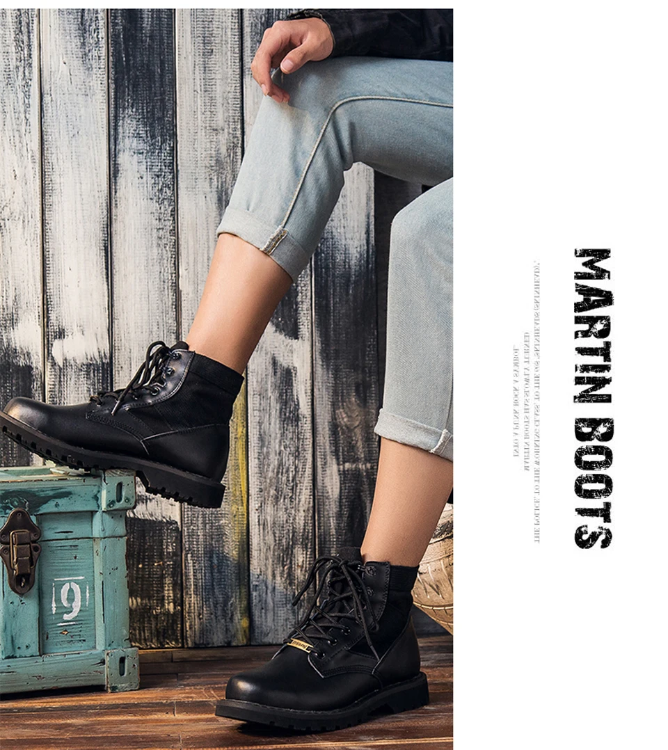 ANYIOU/ г. Новые рабочие уличные мужские ботинки для пары Женские ботинки женская обувь мужская обувь модная Высококачественная обувь, Размеры 35-45