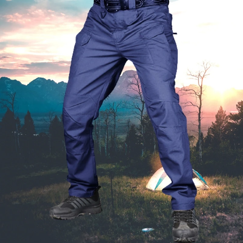 Pantalon cargo multi-poches pour homme, survêtement militaire