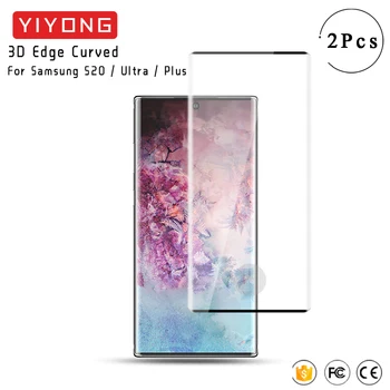 

YIYONG 3D Curved Edge Glass For Samsung Galaxy S20 Ultra Tempered Glass Screen Protector For Samsung Note 10 Lite S9 Plus S10 E