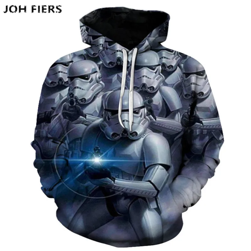 

2019 Star Wars hoodie print hoodie 3D cool design men's sweatshirt casual men's sportswear fashion coat Asian size s-6xl
