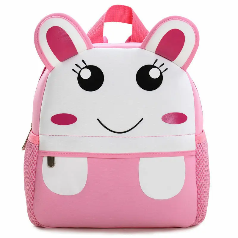 Мини-рюкзак, милый детский рюкзак для малышей, школьный рюкзак для детского сада, сумка с объемным рисунком животных, Детский многофункциональный маленький школьный рюкзак - Цвет: Rabbit