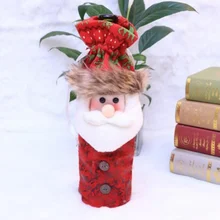 Рождественская бутылка вина обложка набор новогодний Рождество ужин Вечеринка рождественские украшения Рождество подарок Санта Клаус Снеговик для бутылки крышка сумка