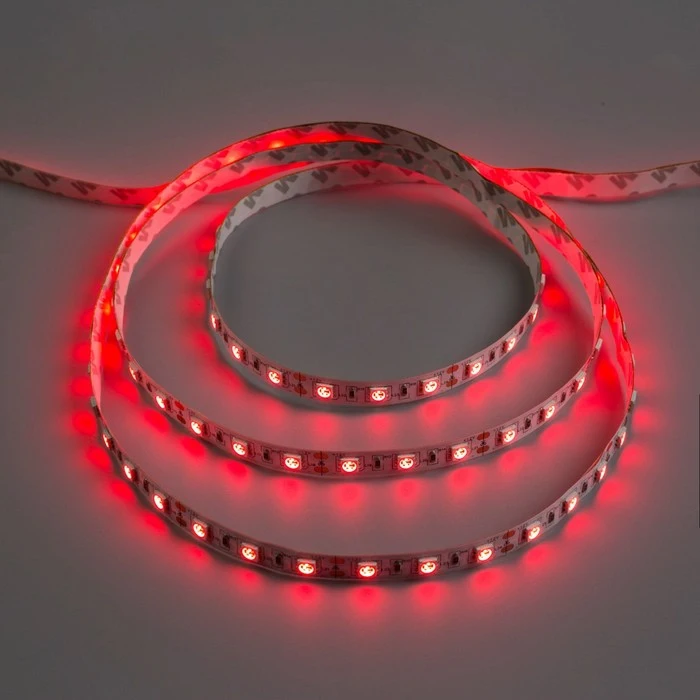 Светодиодная лента 12В SMD5050 5 м IP33 60 LED 14.4 Вт/м 14-16 Лм/1 DC КРАСНЫЙ 883939 | Лампы и