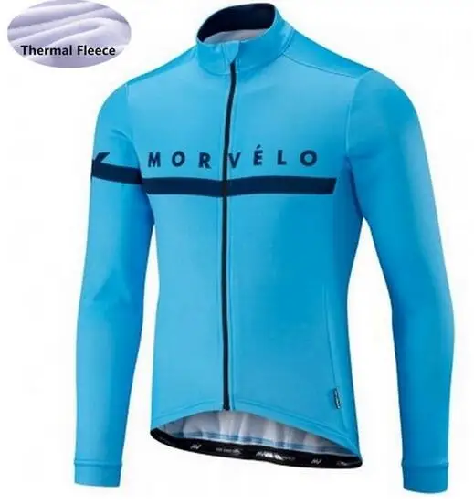 16 Morvelo, Зимняя Теплая Флисовая Мужская велосипедная футболка с длинным рукавом, Ropa ciclismo, велосипедная одежда, велосипедная одежда, Майо Ciclismo - Цвет: 16