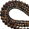 Wholesale 4 6 8 10 MM Natural Stone Beads Lava Tiger Eye Agates Lapis lazuli Loose Stone Beads For Jewelry DIY Bracelet Necklace ► Photo 3/6