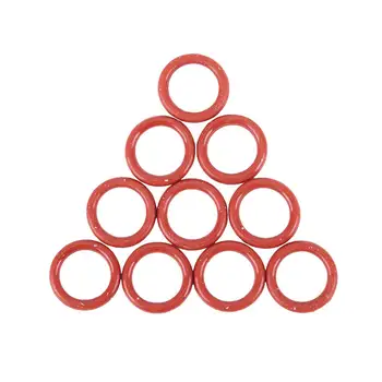 

10 Pcs 16mm OD 2.5mm Thickness Silicone O Ring Oil Seals Gaskets Dark Red