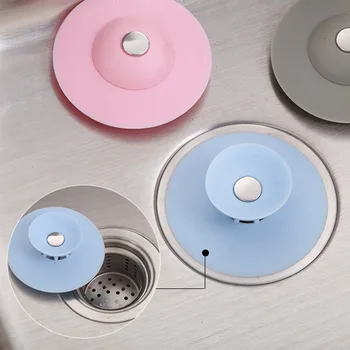

10pcs Silicone Sink Strainer Plug Universal Anti-clogging Sink Drain Filter Rice Residue Stopper Plug Kitchen Sink Accessories