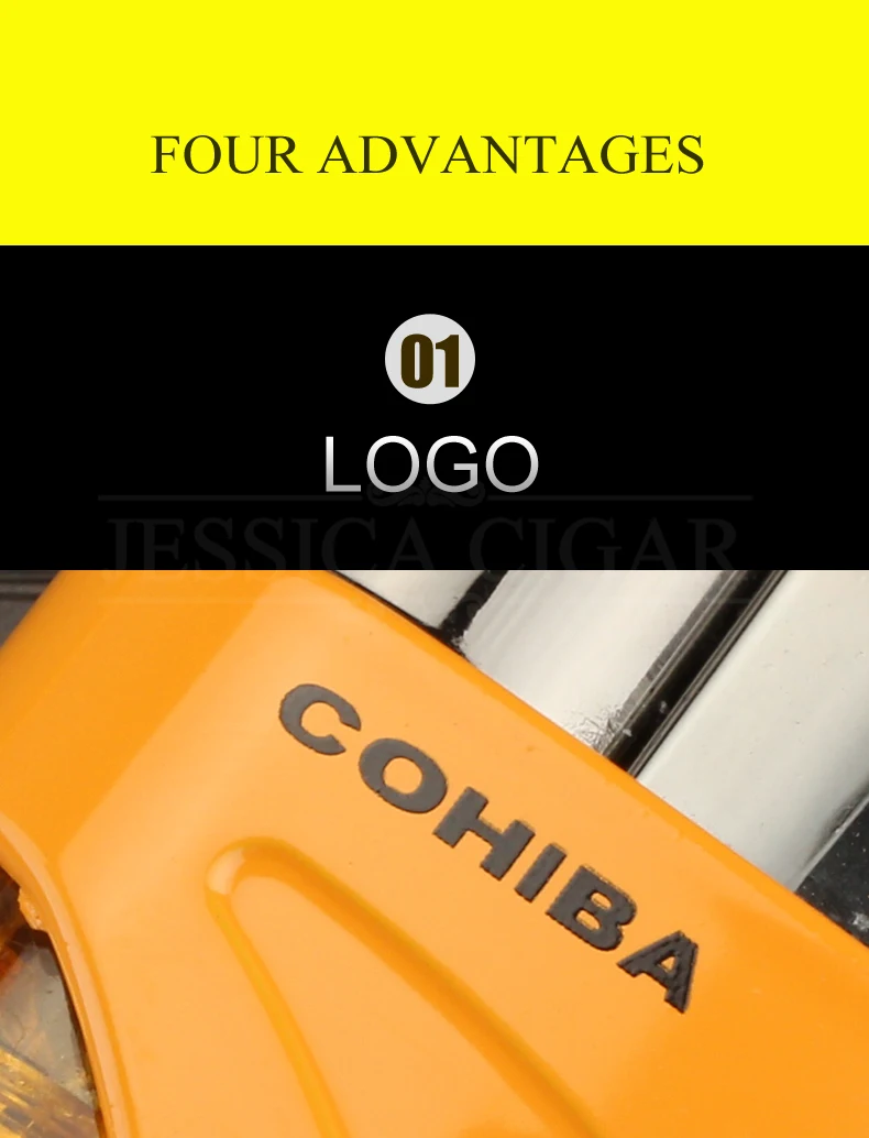 COHIBA зажигалки, фонарь для сигар, пластиковая ветрозащитная прозрачная карманная зажигалка для сигарет, стартер для сигарет