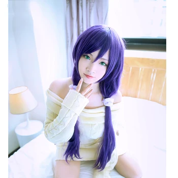 

Cosplay Halloween Party Anime Game Love Live Tojo Nozomi Purple High Temperature Resistant Fiber Synthetic Long Wig Realistic