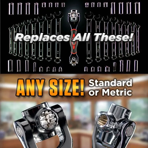 High Quality 48 in 1 Tools Socket Works with Spline Bolts Tiger Torx 360 Degree 6-Point, 12-Point, Torx, Square Universal Wrench High Quality 48 in 1 Tools Socket Works with Spline Bolts Tiger Torx 360 Degree 6-Point, 12-Point, Torx, Square Universal Wrench