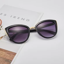 Кошачий глаз женские солнцезащитные очки тени для женщин модные солнцезащитные очки ретро в форме кошачьих глаз солнцезащитные очки без оправы UV400