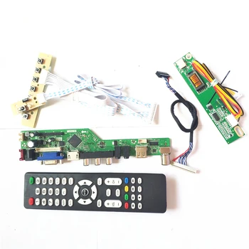 

For N154I1-L0A/L0B T.V56 drive card board LVDS 1CCFL 30Pin LCD panel monitor HDMI VGA USB AV RF keyboard+Remote+Inverter DIY kit