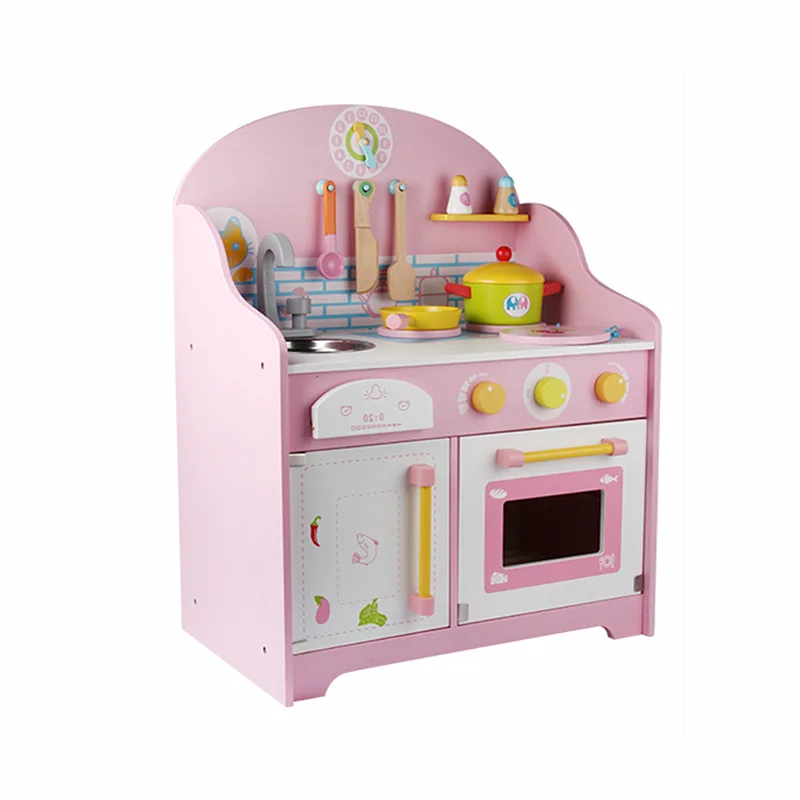  Wooden Children Play House Model Kitchen Early Childhood Educational Kitchen Toy Japanese Style Pin - 4000213993572