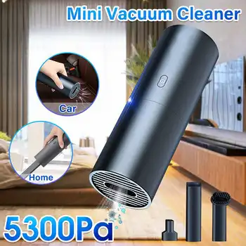 

5300Pa Portable Wireless Vacuum Cleaner Mini Home Car DC 5V Powerful Suction For Cleaning With Large Wind Charging Handheld