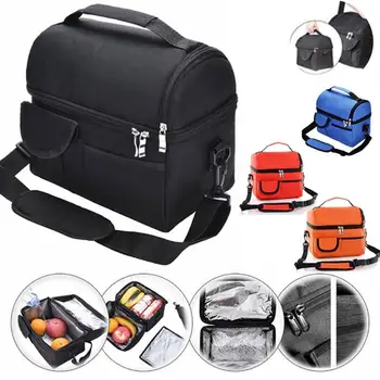 

For All Cars Car Storage Bag Multifunctional Food Lunch Box Insulation Bag High Capacity Outdoor Travel Car Accessories