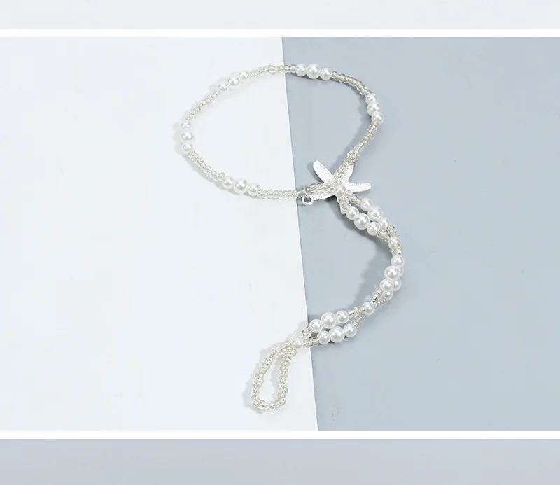 Европа и Америка,, стразы, стразы, Морская звезда, ножной браслет, AliExpress,, пляжная обувь с жемчугом